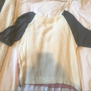 Topshop color block blouse